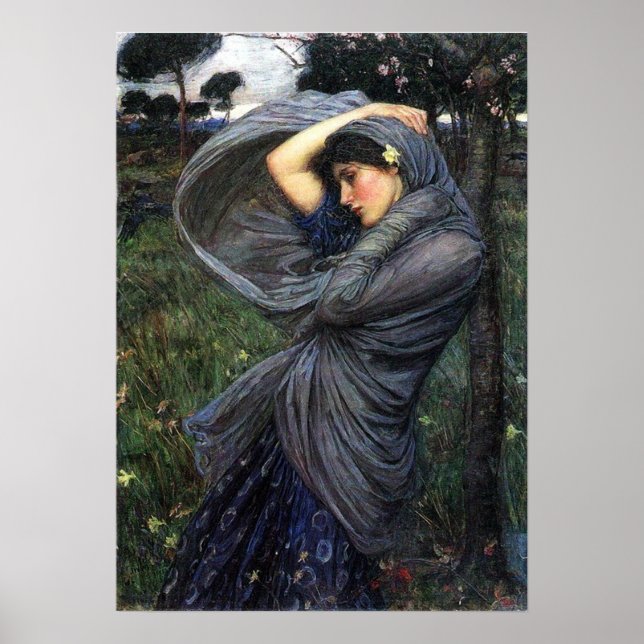 Póster Boreas Pre-Raphaelite Poster Por John W. Waterhous (Frente)