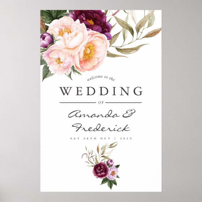 Póster Borgoña - Bienvenida a Marsala y Boda Peach (Frente)