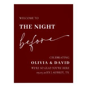 Póster Borgoña La Noche Antes Del Ensayo De La Cena Rótul