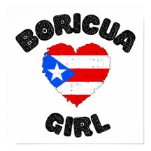 Boricua Chica Puerto Rico lindo Poster