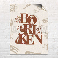 Boriken Puerto Rico Taino Wall Art Poster de desca