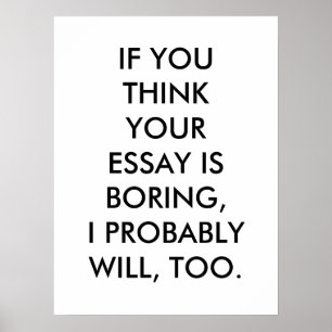Póster Boring Essay