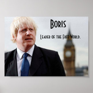 Póster Boris Johnson: Líder del Mundo Libre