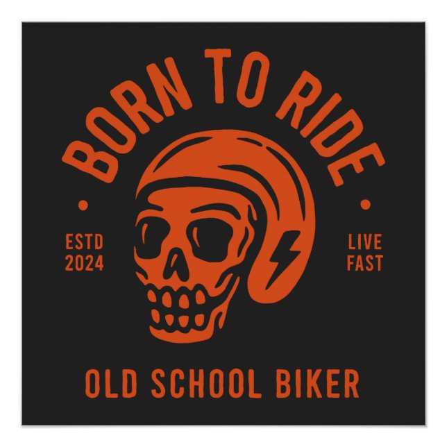 Póster Born to Ride (Anverso)