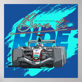 Póster Born to ride