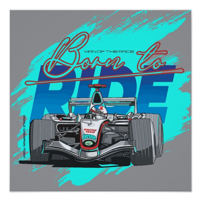 Póster Born to ride (Anverso)