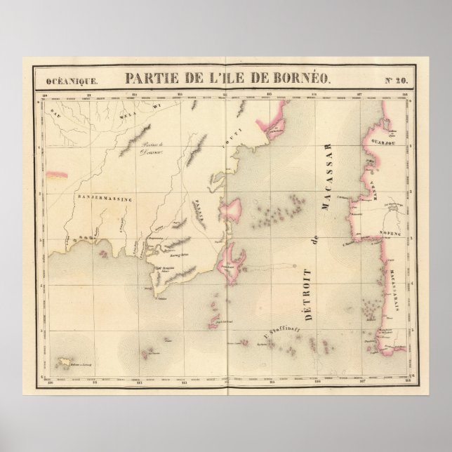 Póster Borneo Oceania no 20 (Frente)