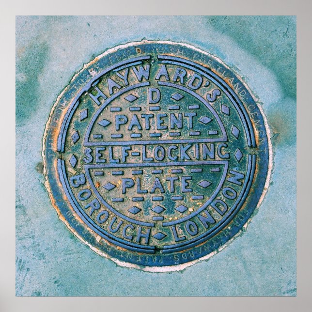 Póster Borough of London Utility Cover Poster (Frente)