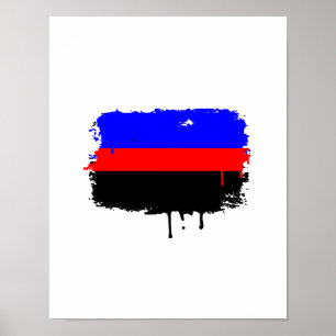 PÓSTER BORRADOR DE BANDERA POLIAMORIANA