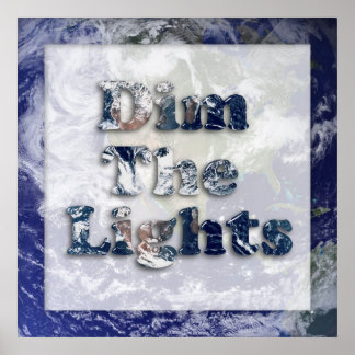 Póster Borrar la imagen de texto de las luces