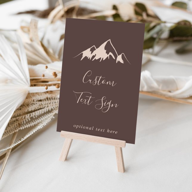 Póster Borrar Rótulo de texto de Personalizado de montaña (Subido por el creador)