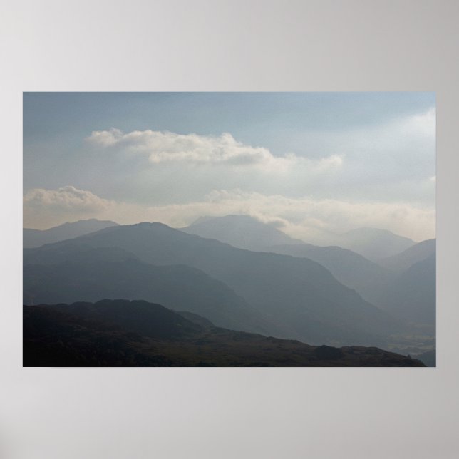 Póster Borrowdale, distrito de Wallacrag Keswick Lake (Frente)