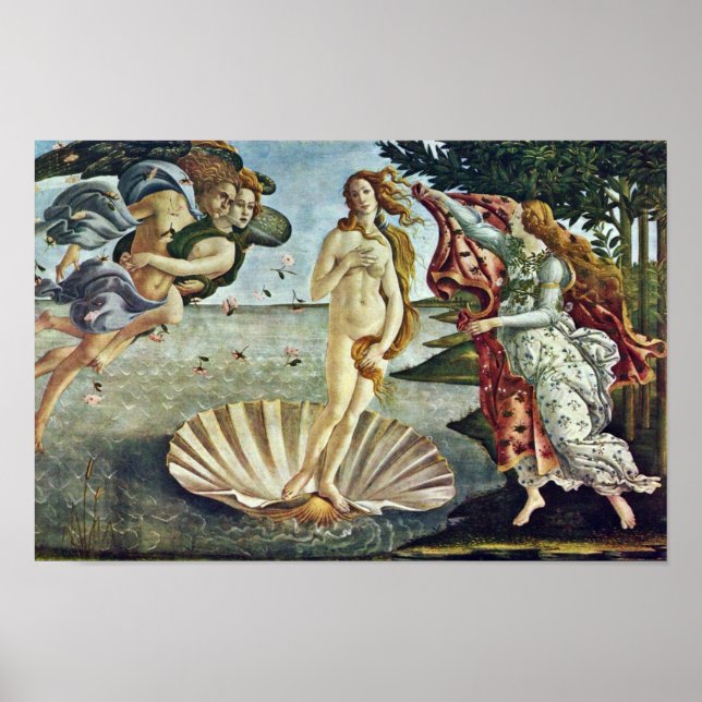 Póster Bosanski: Roä'Enje Venere., Por Sandro Botticelli (Frente)