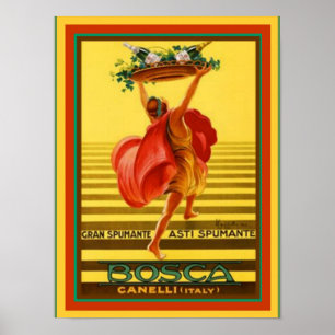 Póster Bosca Asti Spumante Vintage Ad Poster 12 x 16