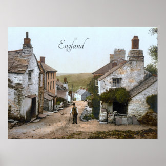 Póster Boscastle en el siglo XIX