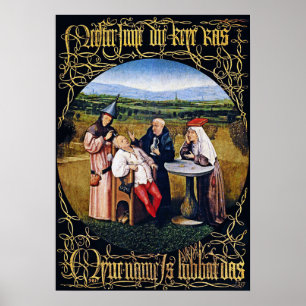 Póster Bosch - Extrayendo la piedra de la locura