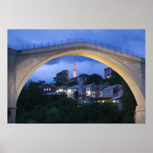 Póster Bosnia-Hercegovina - Mostar. El Puente Viejo 2