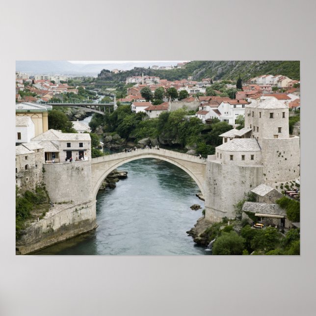 Póster Bosnia-Herzegovina - Mostar. El viejo puente (Frente)
