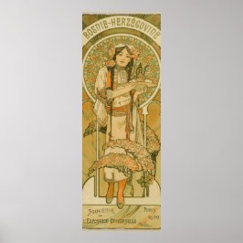 Póster Bosnia y Herzegovina por Alphonse Mucha 1900
