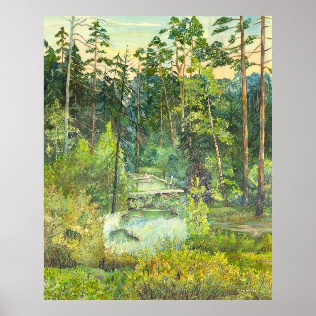 Póster bosque (Frente)