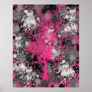 Póster Bosque abstracto chic