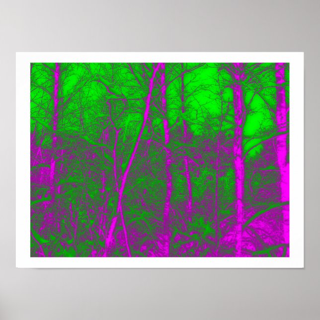 Póster Bosque Acid (Frente)