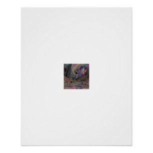 Póster Bosque Arcoíris Flor Mariposa Corriente