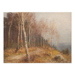 Póster Bosque Birch - Hugo Mühlig