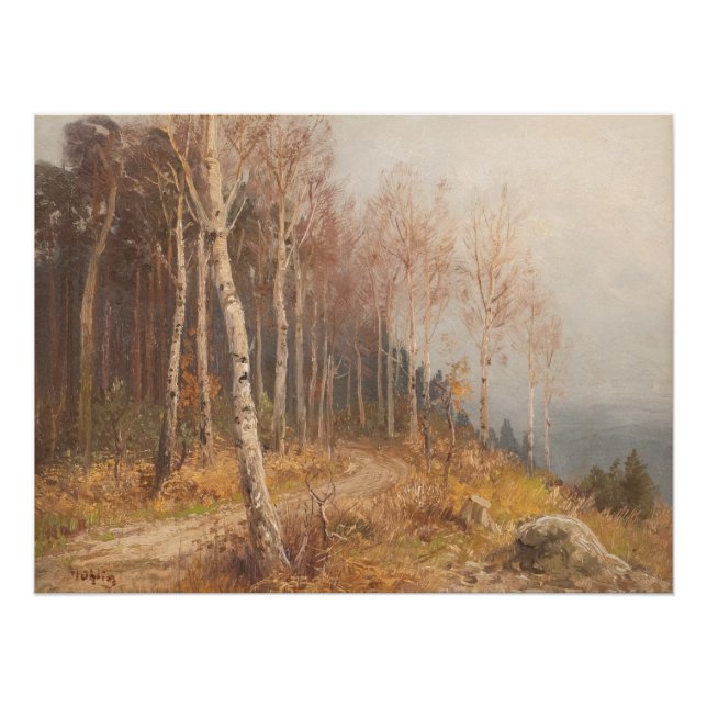 Póster Bosque Birch - Hugo Mühlig (Anverso)