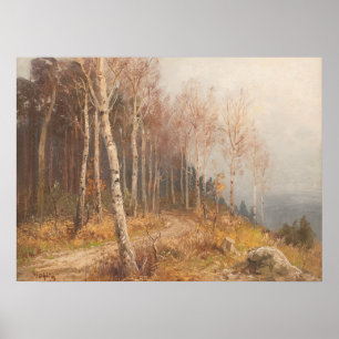 Póster Bosque Birch - Hugo Mühlig
