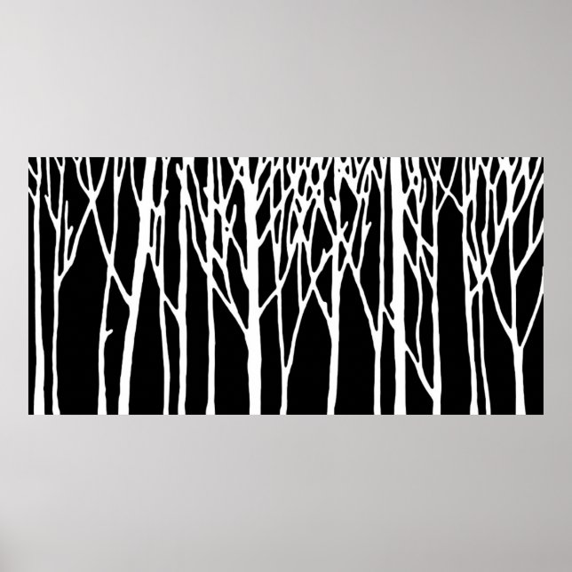 Póster Bosque Birch por Leslie Peppers (Frente)