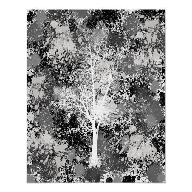 Póster Bosque Chic Abstracto (Anverso)