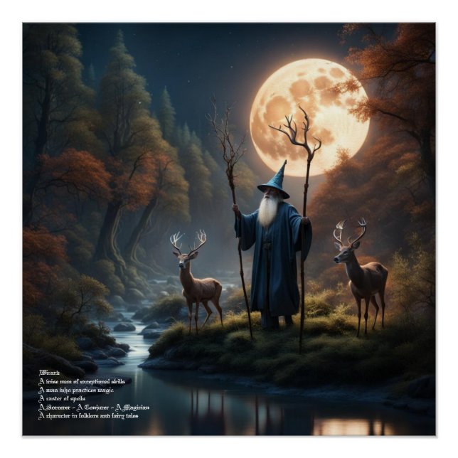 Póster Bosque de asistente (Anverso)