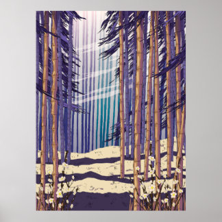 Póster Bosque de Bambú