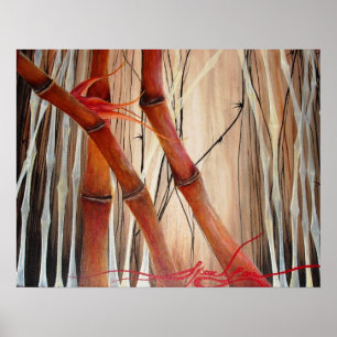 Póster Bosque de Bambú