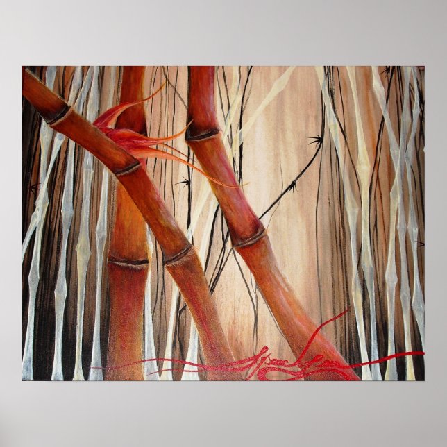 Póster Bosque de Bambú (Frente)