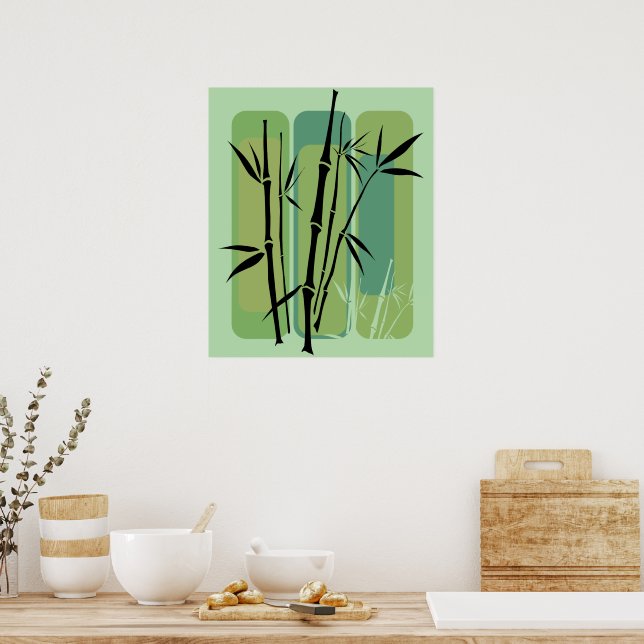 Póster Bosque de Bambú (Cocina)
