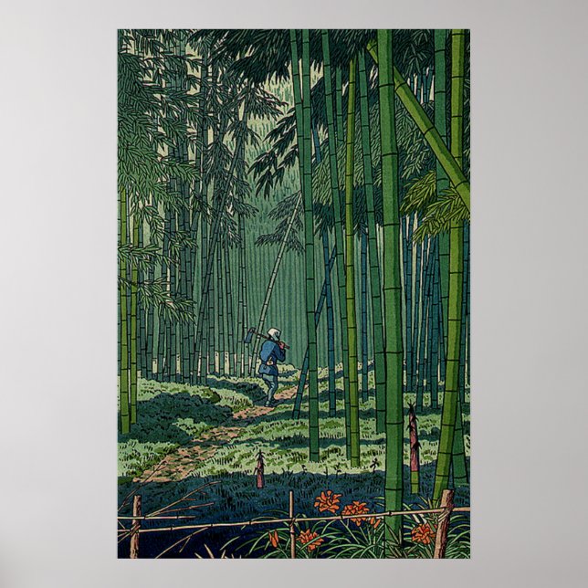 Póster Bosque de Bambú de la saga Fujishima Takeji (Frente)