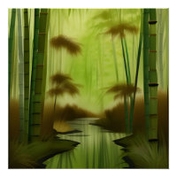 Bosque de bambú Pintura tradicional china