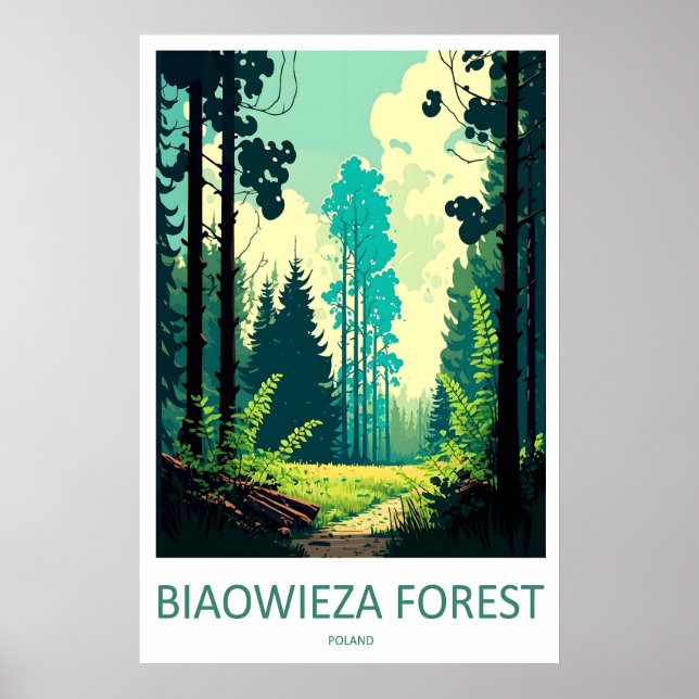 Póster Bosque de Białowieża 1 (Frente)
