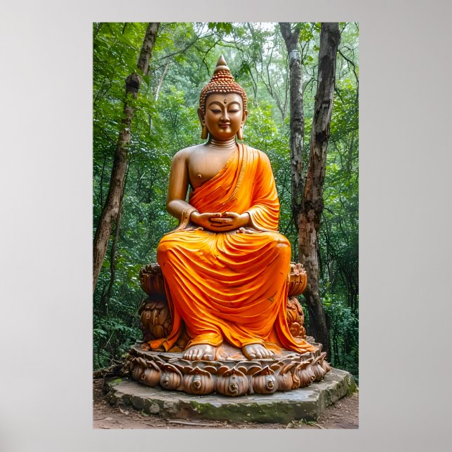 Póster Bosque de Calma: El Santuario de Buda (Frente)