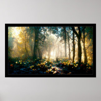 Póster Bosque de fantasía 5