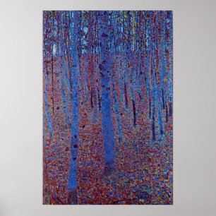 Póster Bosque de hayas por Gustav Klimt