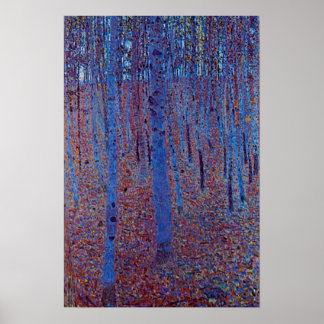 Póster Bosque de hayas por Gustav Klimt