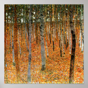 Póster Bosque de hayas por Gustav Klimt Bella Artes Poste