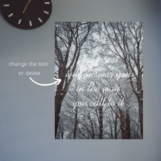 Póster Bosque de Invierno Foggy (Subido por el creador)