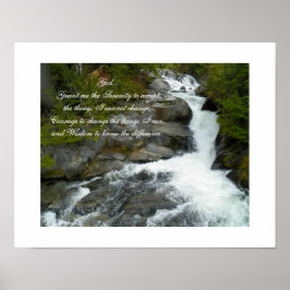 Póster Bosque de la Oración de la Serenidad Cascada Fotog