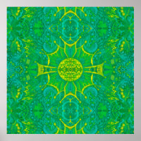 Bosque de mariposa Bohemias Arabesque Mandala Verd