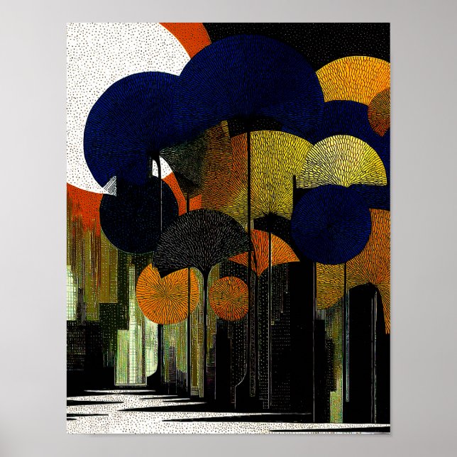 Póster Bosque de Medianoche #16 - Descarga Digital 4x5 (Frente)