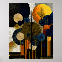 Póster Bosque de Medianoche #1 - Descarga Digital